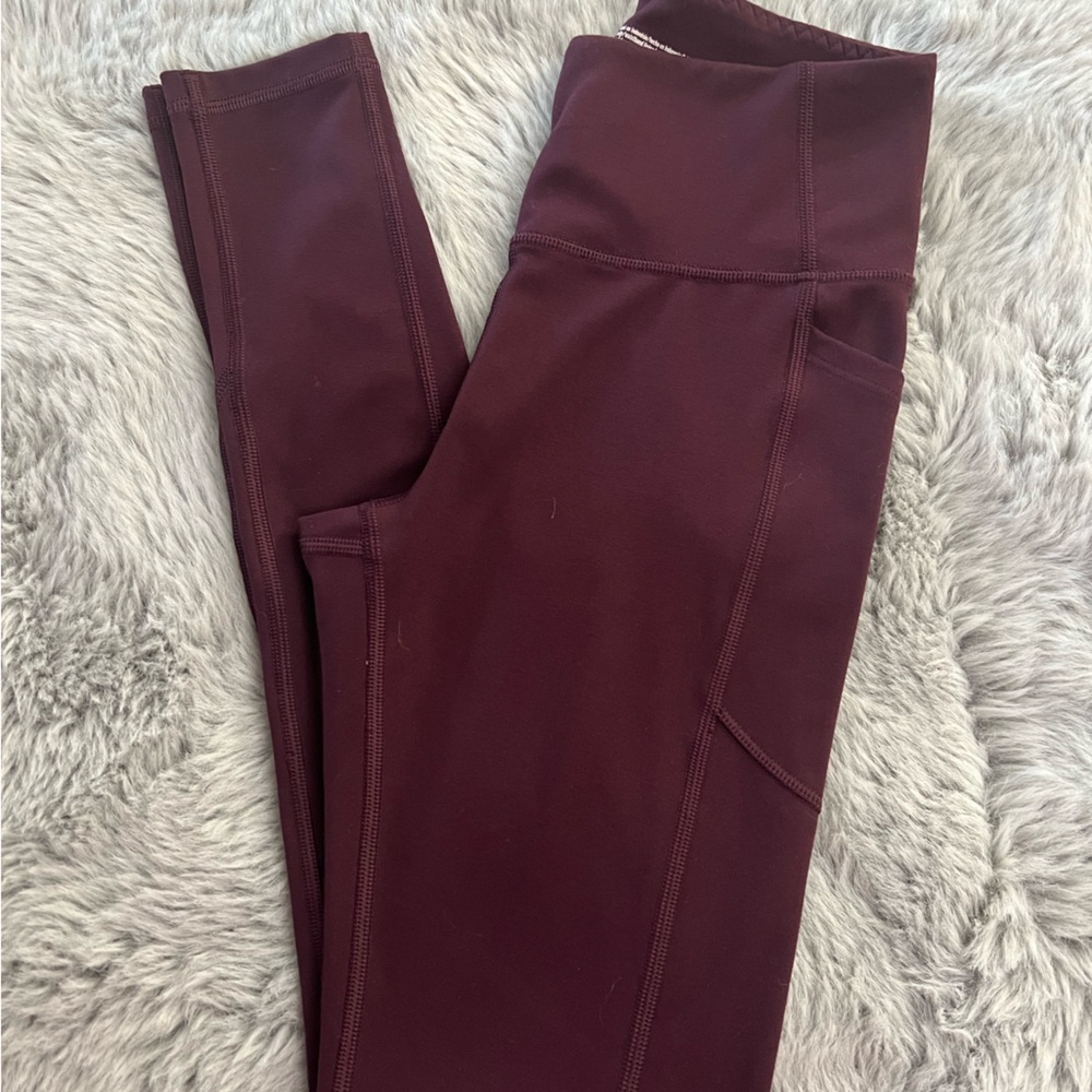 Victoria’s Secret Maroon Leggings with Pockets